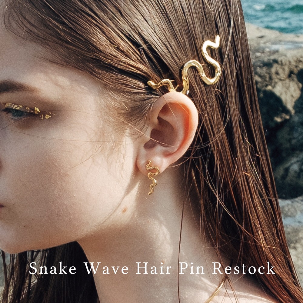 数量限定再入荷「Snake Wave Hair Pin」